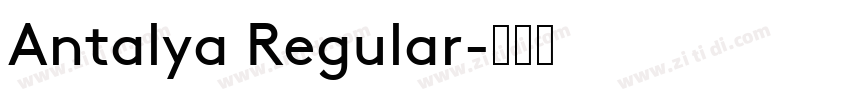 Antalya Regular字体转换